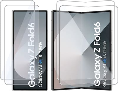 2x Geschikt voor Samsung Galaxy Z Fold 6 - Screenprotector - Beschermglas Folie