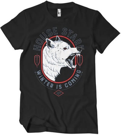 Game of Thrones T-shirt House Stark Winter Is Coming T-shirt WB-1-GOT005-H64-3