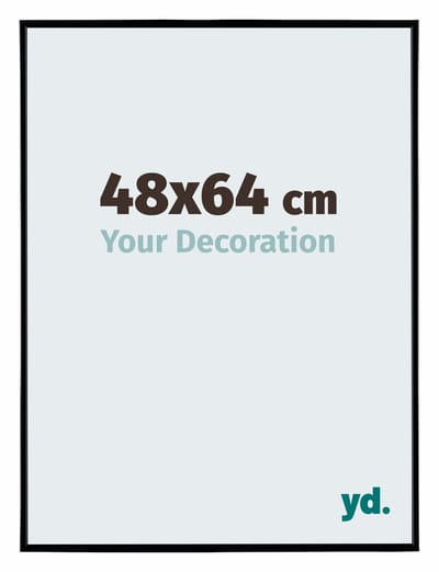 Your Decoration - Fotolijst 48x64 cm - Kunststof - Zwart Mat - Evry