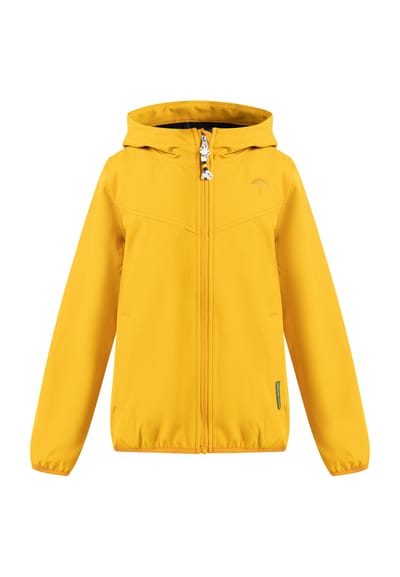 Schmuddelwedda Softshell blouson - gerecycled materiaal Meisje mosterd