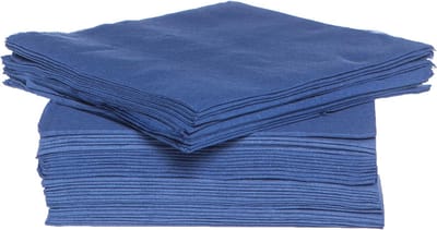 Cosy & Trendy servet, 38 x 38 cm, blauw, 40 stuks 30 stuks