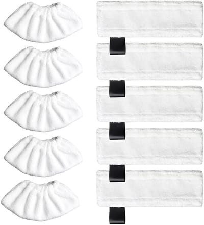 Cosensi - Accessoires voor stoomreiniger - microvezeldoekset (10 stuks) - voor SC2, SC3, SC4, SC5, SV7 - vloerdoeken en stoffen overtrekken