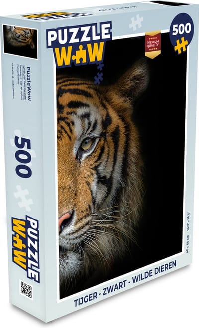 Puzzel Tijger - Dieren - Portret - Legpuzzel - Puzzel 500 stukjes