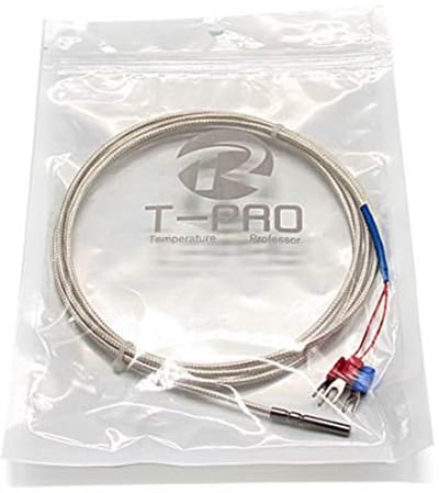Drie-draads Temperatuursensor PT100 Roestvrij Stalen Sonde -50℃ tot 200℃