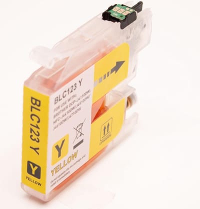 Inkmaster Huismerk premium cartridge voor LC 121 LC 123 Y XL Yellow Brother DCP-J132W, DCP-J172W, DCP-J152W, DCP-J552DW, DCP-J752DW, DCP-J4110DW, MFC-J4410DW, MFC-J4510DW, MFC-J4610DW, MFC-J470DW, MFC-J4710DW, MFC-J650DW