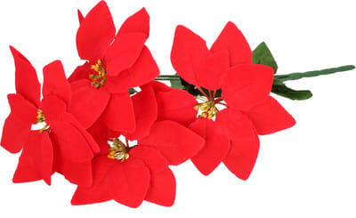 Springos Kunstbloem - Kunststof - Rood - Boeket