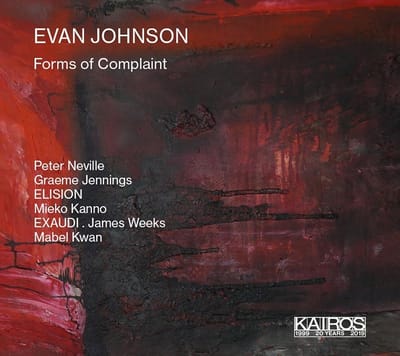Graeme Jennings & Mieko Kanno - Evan Johnson: Forms Of Complaint (CD)