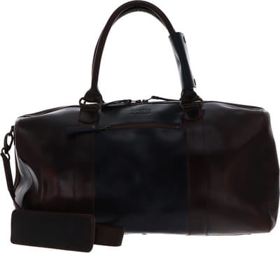 BUCKLE & SEAM Leren Reistas Willow Blu Weekender Brown / Midnight Blu Donkerbruin