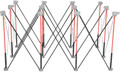 Dailygoods- Werkstandaard Draagbaar - Opvouwbare Bouwtafel - Mangaanstaal - 1200 KG Laadvermogen - Maximale Afmetingen 181 x 123 x 77 cm - Inclusief Opbergtas - Vouwwerkbank