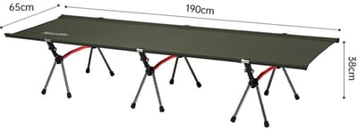 Naturehike ArmyWild™ XJC04 Opvouwbaar Campingbed – Verstelbare Hoogte – Lichtgewicht - Groen