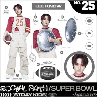 Stray Kids-[Social Path]1e EP in Japan Album Super Bowl LeeKnow