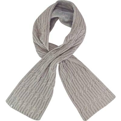 Heat Holders - Luxe fleece wintersjaal voor dames - Lichtgrijs