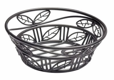 Broodmand Ovaal - Broodmandje Smeedijzer - Keuken Decoratie - Duurzaam IJzeren Materiaal - 23cm Breed - Zwart