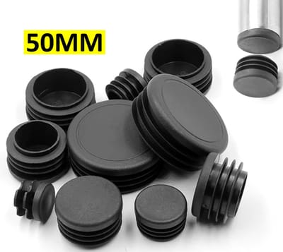 Actie4you® - Ronde insteekdoppen – Meubeldop – Inslagdop – Stoelpoot Doppen -Ø 50 mm - Kunststof - zwart - 4 stuks