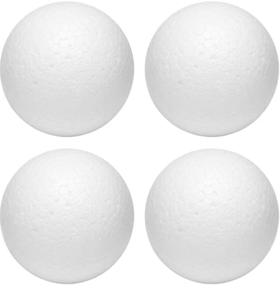 Piepschuim vormen - bal - 4x - D10 cm - styropor hobby / DIY vorm - basis knutselfiguren