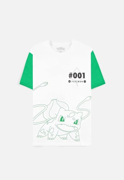 Pokémon - Bulbasaur Heren T-shirt - XS - Wit