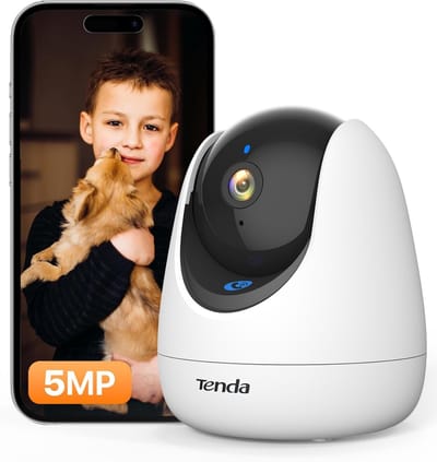 360° Draaibare WLAN IP-camera met 2-weg audio, Nachtzicht en Bewegingsmelder