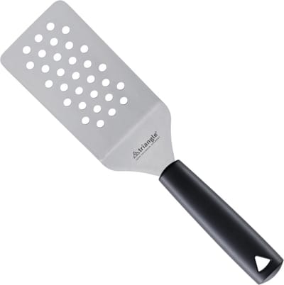 Triangle Paletmes met Knik en Gaatjes – 10 cm RVS – Zwart met Ophangsysteem