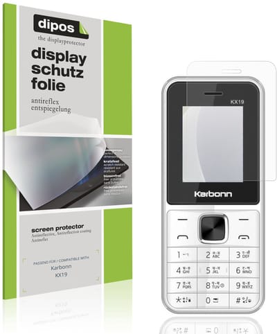 dipos – 4x Matte Beschermfolie geschikt voor Karbonn KX19 | Krasbestendige & antireflecterende Screenprotector Ultra-Thin