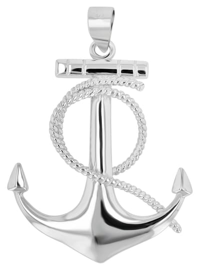 AKZENT Akzent Unisex hanger "Jarek" van 925 Sterlingzilver, gerhodineerd, duurzaam