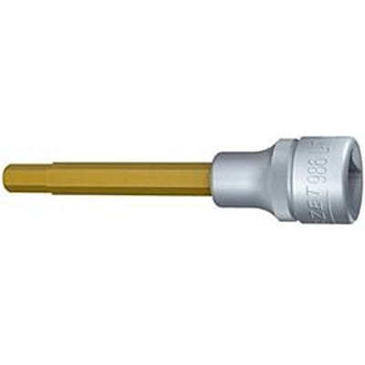 HAZET inbus 986L-7, 1/2 inch, AF 7 mm, binnenzeskant, TIN-gecoat, lengte 100 mm, DIN 7422