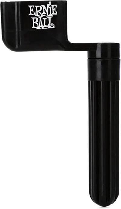 Ernie Ball Pegwinder - Snarenwinder - Handmatig - Kunststof - Universeel - Gitaar - Met Brugpin Trekker - Zwart
