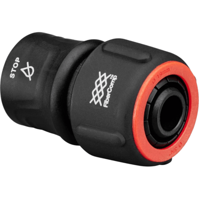 Fiskars slangklem, universele maat, Ø 19 mm (3/4"), FiberComp, 40 g, zwart/rood, stop, 1054790