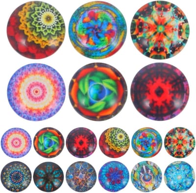 100 Stuks Glazen Mozaïekstenen voor DIY Sieraden Maken - Half Ronde Cabochons, Decoratie en Ambachten
