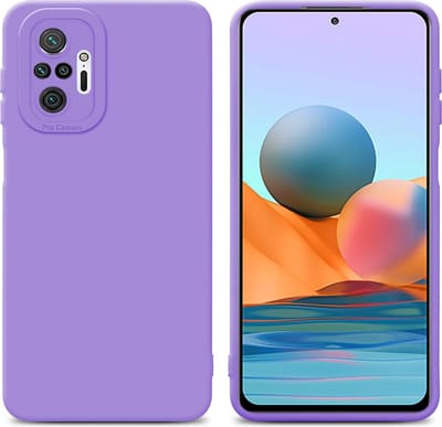 Cadorabo Hoesje geschikt voor Xiaomi RedMi NOTE 10 PRO in FLUID LICHT PAARS - Beschermhoes gemaakt van flexibel TPU silicone Cover Fluid Case