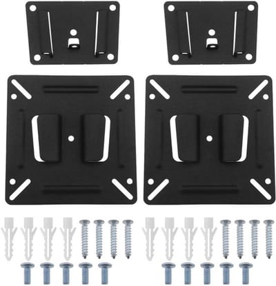Allecto - Monitor Muurbeugel - 2 Sets - Max. Belasting 15 kg - Zwart
