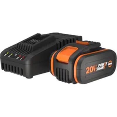 Worx Kit Batterij + Lader Power Share Wa3604 - Lithium-ion - 20v Max - 4,0ah - Voor Elektrisch Gereedschap