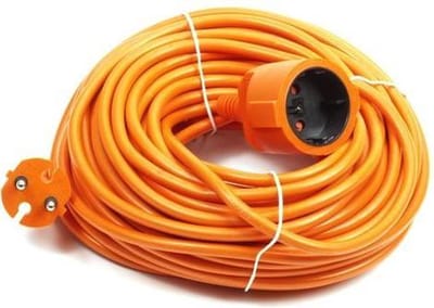 Verlengsnoer 10m - tuinsnoer oranje 10 meter- verlengkabel