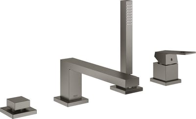 Grohe Eurocube afbouwdeel v. 4-gats badrandkraan brushed hard graphite