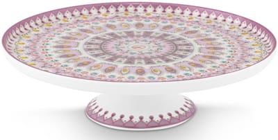 Pip Studio Mini Cake Tray Lily&Lotus Moon Delight Multi 21cm - mini taart plateau - taartschaal - lila servies