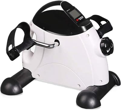Mini Hometrainer - Fiets Oefenapparaat - Revalidatie Oefeningen - Draagbaar LCD Scherm - 35 x 31 x 39 cm - Zwart