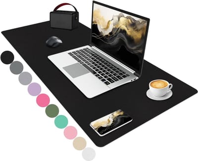 Grote Waterdichte Bureau Onderlegger, Antislip PU Muismat, Desk Protector en Bureau Accessoires voor Thuiswerkplek (90X43cm)