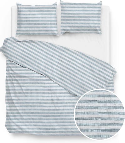Zo! Home Maeve Dekbedovertrek - Lits-jumeaux - 240x200/220 cm - Blue
