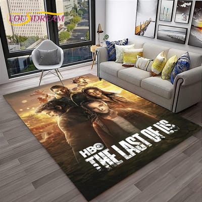 The Last of Us Horrorspel Pedro TV Tapijt Vloerkleed voor Thuis Woonkamer Slaapkamer Bank Deurmat Decoratie, Kindergebied Vloerkleed Antislip Vloermat 40x60cm