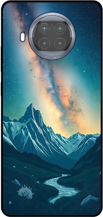 Smartphonica Telefoonhoesje Geschikt voor Xiaomi Mi 10T Lite met Sterrenhemel Opdruk - TPU Backcover Case With Space And Milkyway Design geschikt voor Xiaomi Mi 10T Lite