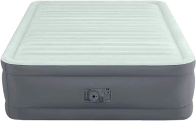 Luchtbed - Opblaasbaar bed - Logeren - Ingebouwde pomp - 137 x 191 cm - Grijs