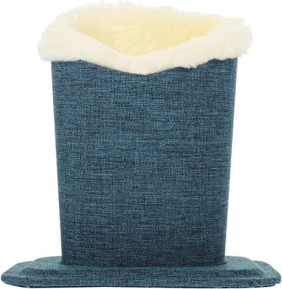 Heren Brilhouder en Zonnebril Etui - Ovalen Plush Brilhouder met Ladder Design en Stofbescherming voor Zonnebrillen en Zichtbrillen