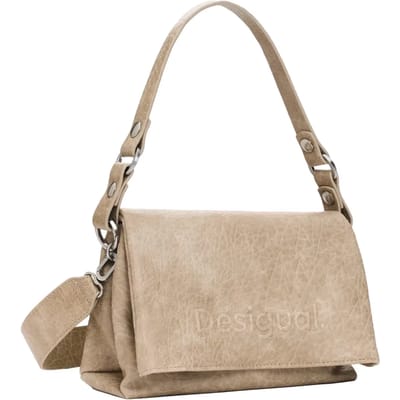 Desigual schoudertas Shoulder Bag Beige Crude