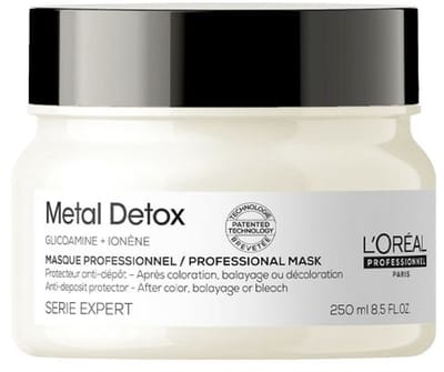 L’Oréal Professionnel Metal Detox Masker – Beschermend masker tegen haarbreuk en kleurverandering voor meer glans – Voor beschadigd haar – 250ml
