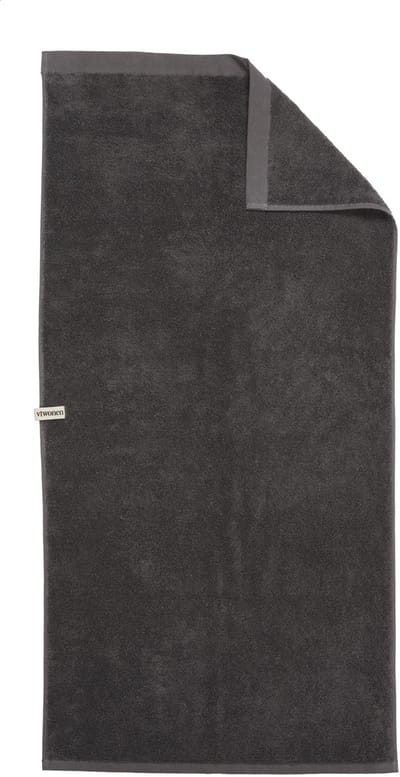 Vtwonen - Soft Embrace - Badhanddoek - 50x100 cm - Antraciet
