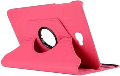 LuxeBass Hoesje geschikt voor Samsung Galaxy Tab A 10.1 2016 T580 Hoesje Lichtroze Draaibaar met Standaard