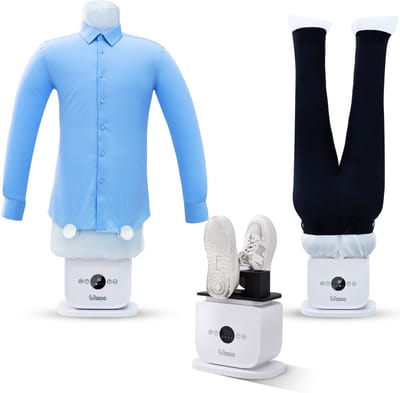 Wikoo® Strijkpop voor hemden en broeken – Strijkmachine – Strijkdroger – Hemden/blouse en broek strijksysteem – Automatische strijkmachine – Strijkrobot – Schoenen en helmen droger