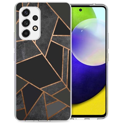 imoshion Hoesje - Geschikt voor Samsung Galaxy A53 - Design hoesje - Black Graphic