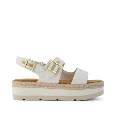TOMS Giana Sandalen Plat - Wit - Maat 41