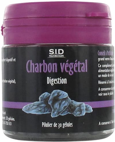 S.I.D Nutrition Spijsvertering Houtskool 30 Capsules