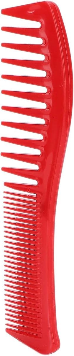 Haarkam Ontkruller - Kam Haar - Thuis Salon - Dubbelzijdig Tanden - 18 x 5 cm - Rood
